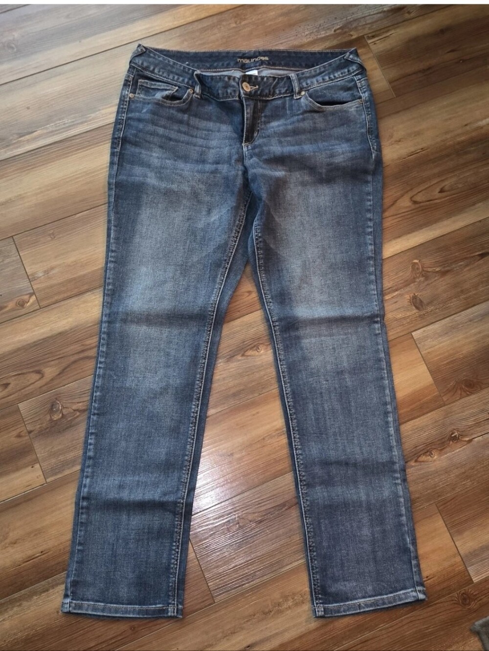 Maurices Medium Wash Straight Leg Jeans Size 11/12 Regular Comfort Stretch